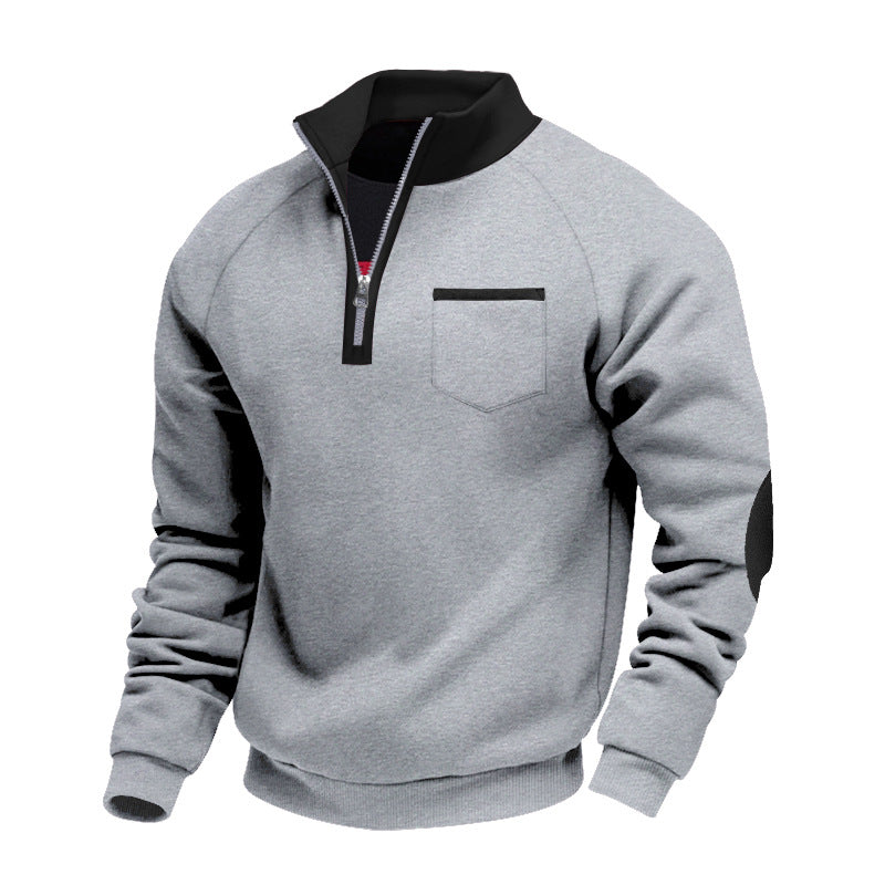 CORVANI | PULL EN POLAIRE À DEMI-ZIP ALBAN HOMME