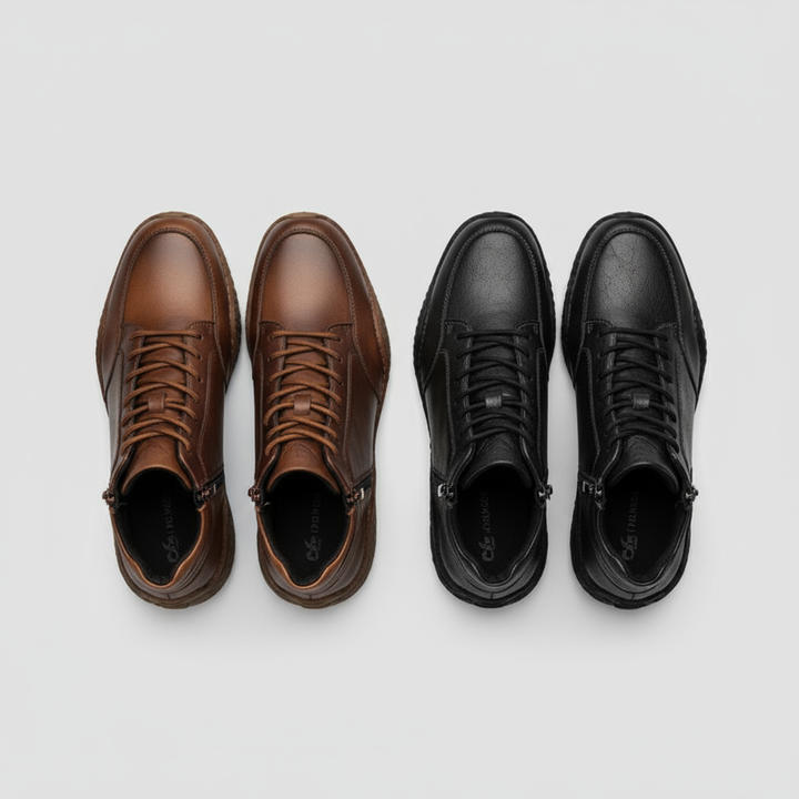 CORVANI | BOTTES ROBUSTES EN CUIR THÉOPHANE HOMME