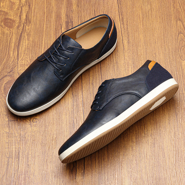 CORVANI | BASKETS EN CUIR TÉRENCE HOMME