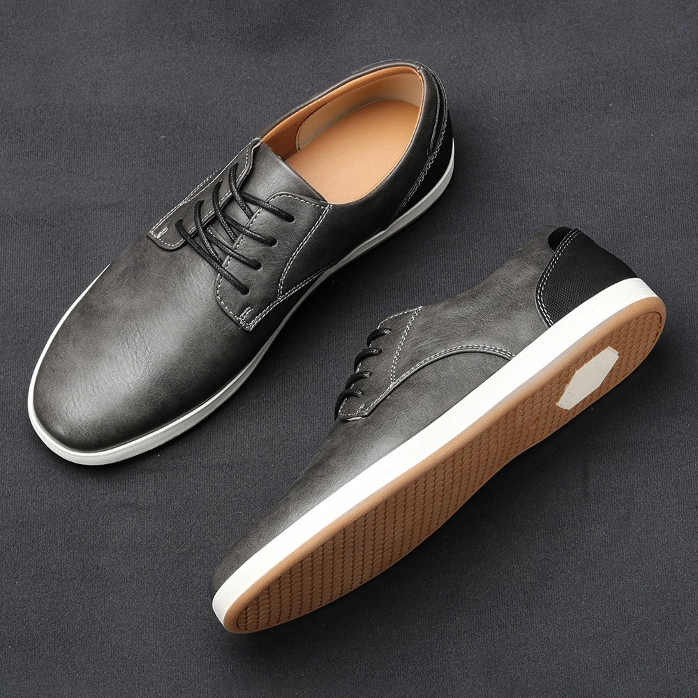 CORVANI | BASKETS EN CUIR TÉRENCE HOMME