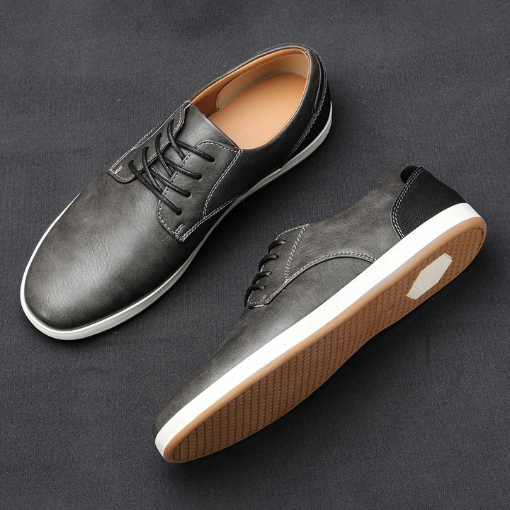 CORVANI | BASKETS EN CUIR TÉRENCE HOMME