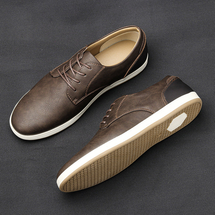 CORVANI | BASKETS EN CUIR TÉRENCE HOMME