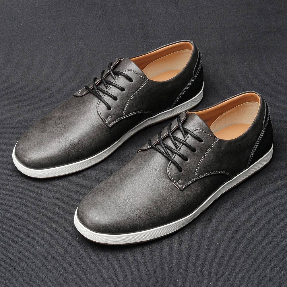 CORVANI | BASKETS EN CUIR TÉRENCE HOMME