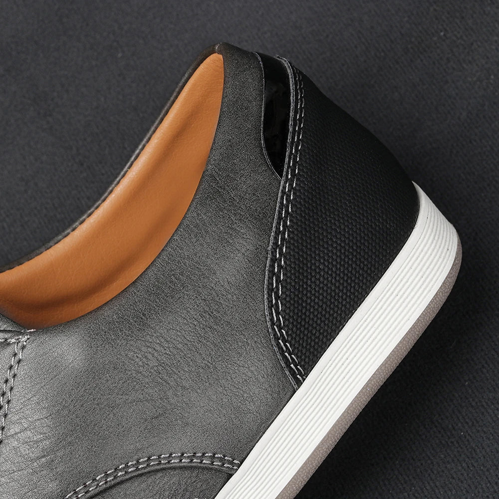 CORVANI | BASKETS EN CUIR TÉRENCE HOMME