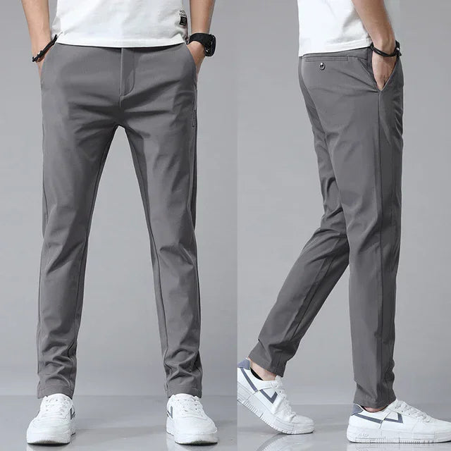 CORVANI | PANTALON SLIM ULTRA LÉGER LOUP HOMME