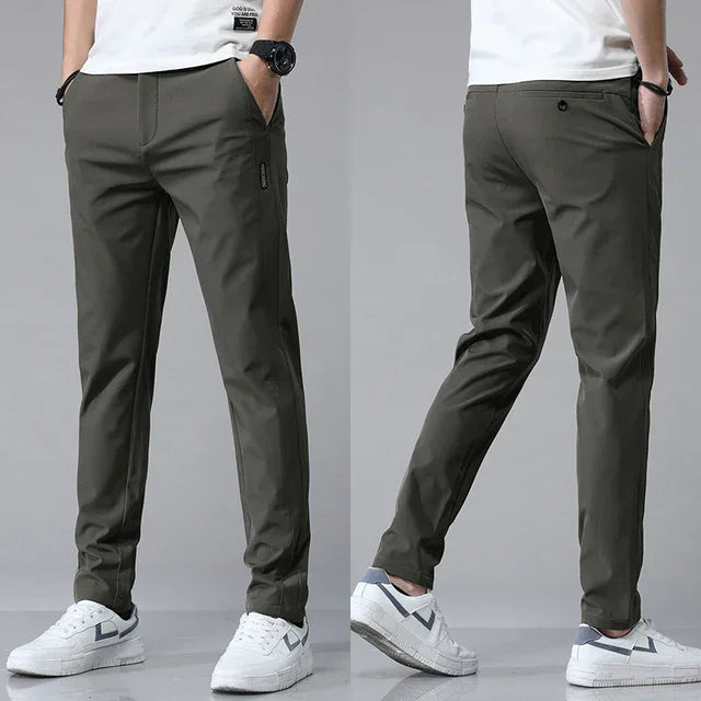 CORVANI | PANTALON SLIM ULTRA LÉGER LOUP HOMME