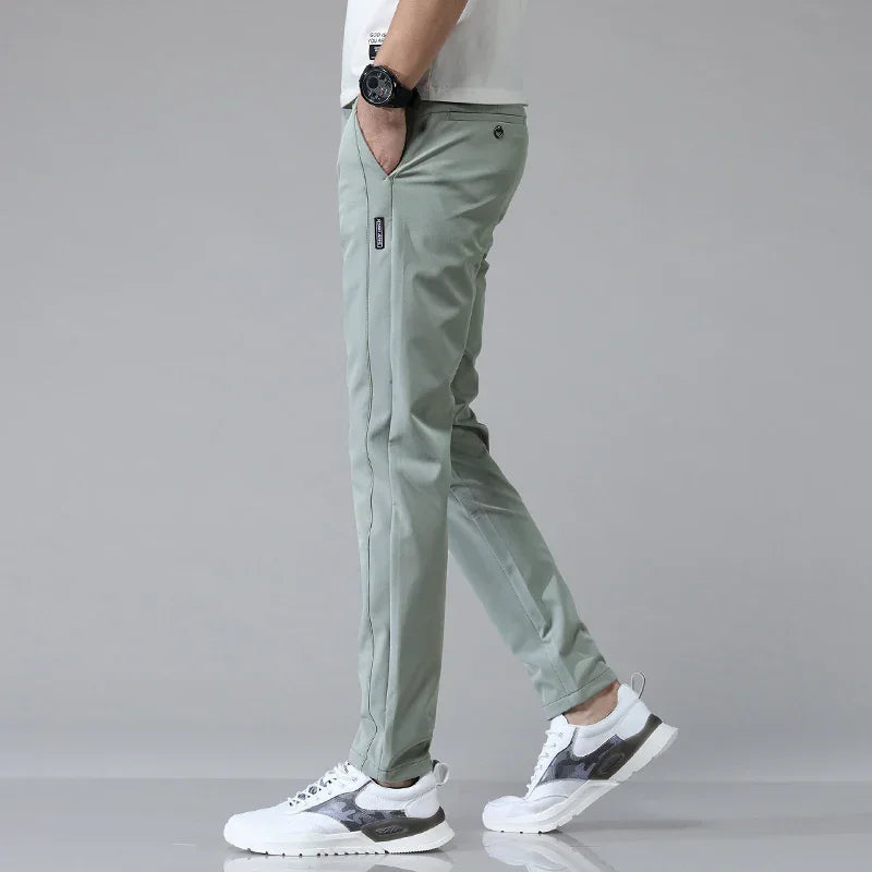 CORVANI | PANTALON SLIM ULTRA LÉGER LOUP HOMME