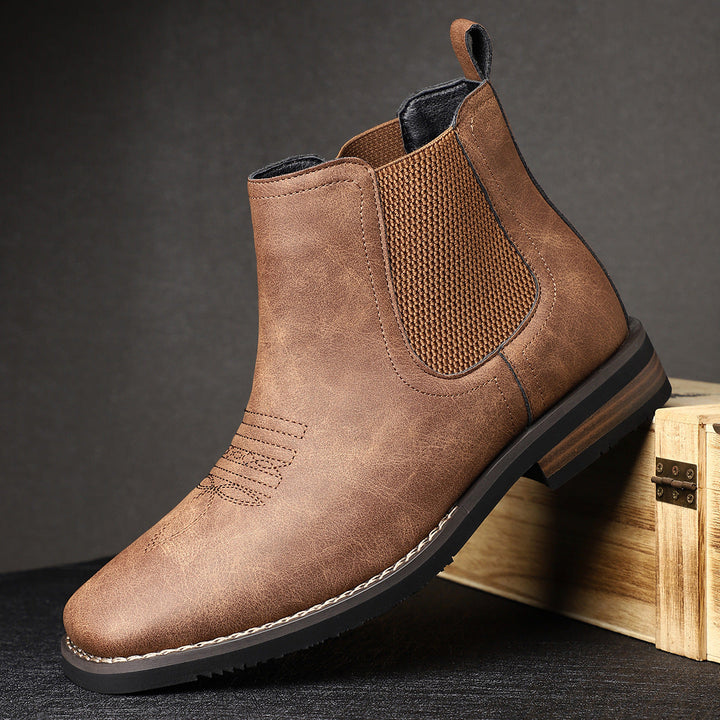 CORVANI | BOTTES CLASSIQUES EN CUIR RÉGNIER HOMME