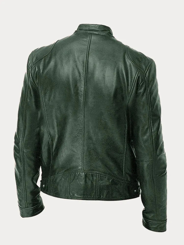 CORVANI | VESTE EN CUIR LÉANDRE HOMME