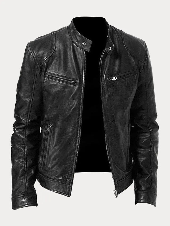 CORVANI | VESTE EN CUIR LÉANDRE HOMME