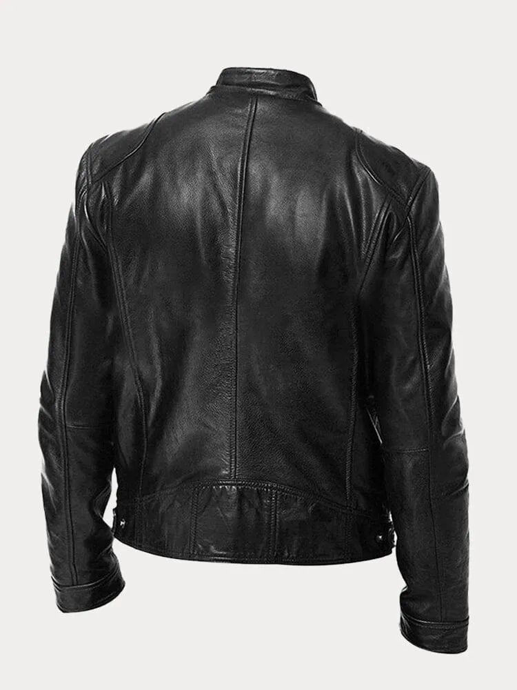 CORVANI | VESTE EN CUIR LÉANDRE HOMME