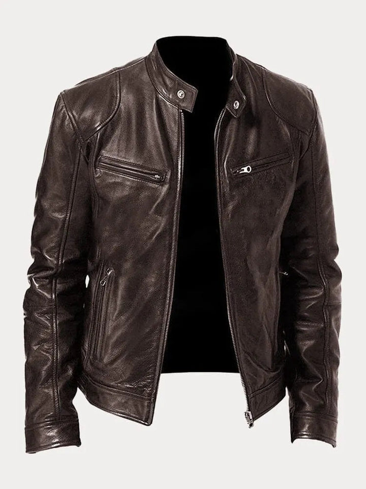 CORVANI | VESTE EN CUIR LÉANDRE HOMME