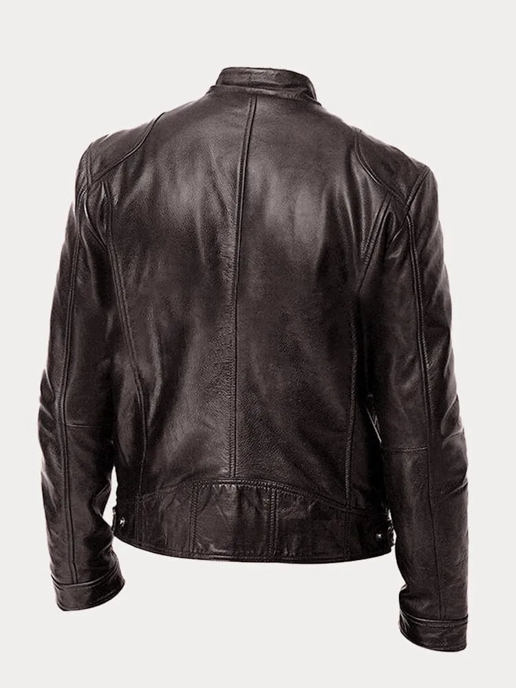 CORVANI | VESTE EN CUIR LÉANDRE HOMME