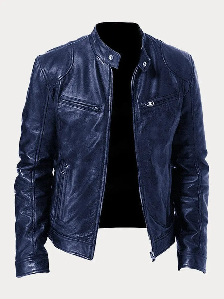 CORVANI | VESTE EN CUIR LÉANDRE HOMME