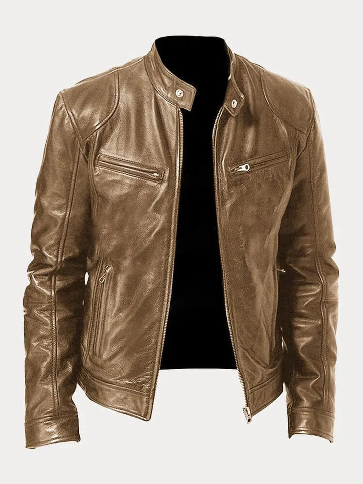 CORVANI | VESTE EN CUIR LÉANDRE HOMME