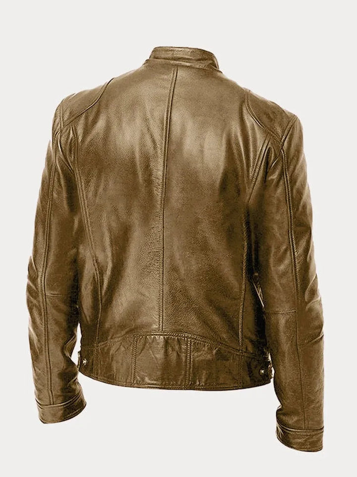 CORVANI | VESTE EN CUIR LÉANDRE HOMME