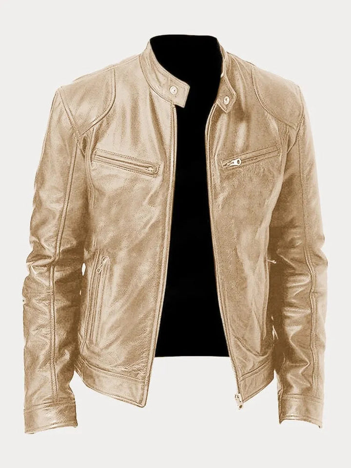CORVANI | VESTE EN CUIR LÉANDRE HOMME