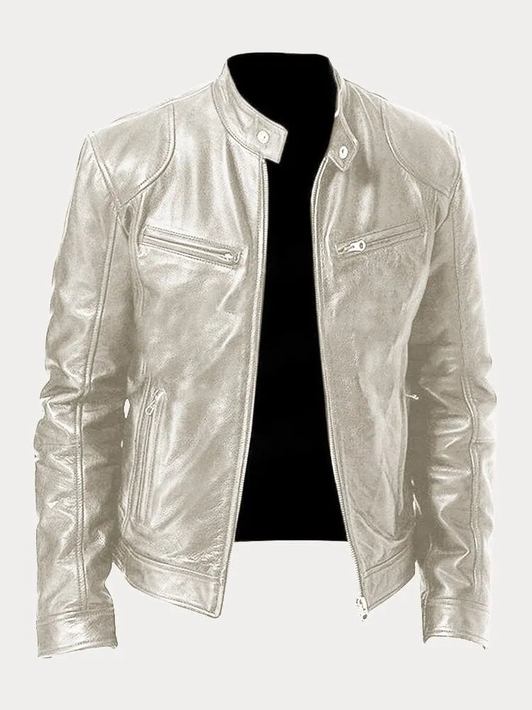 CORVANI | VESTE EN CUIR LÉANDRE HOMME