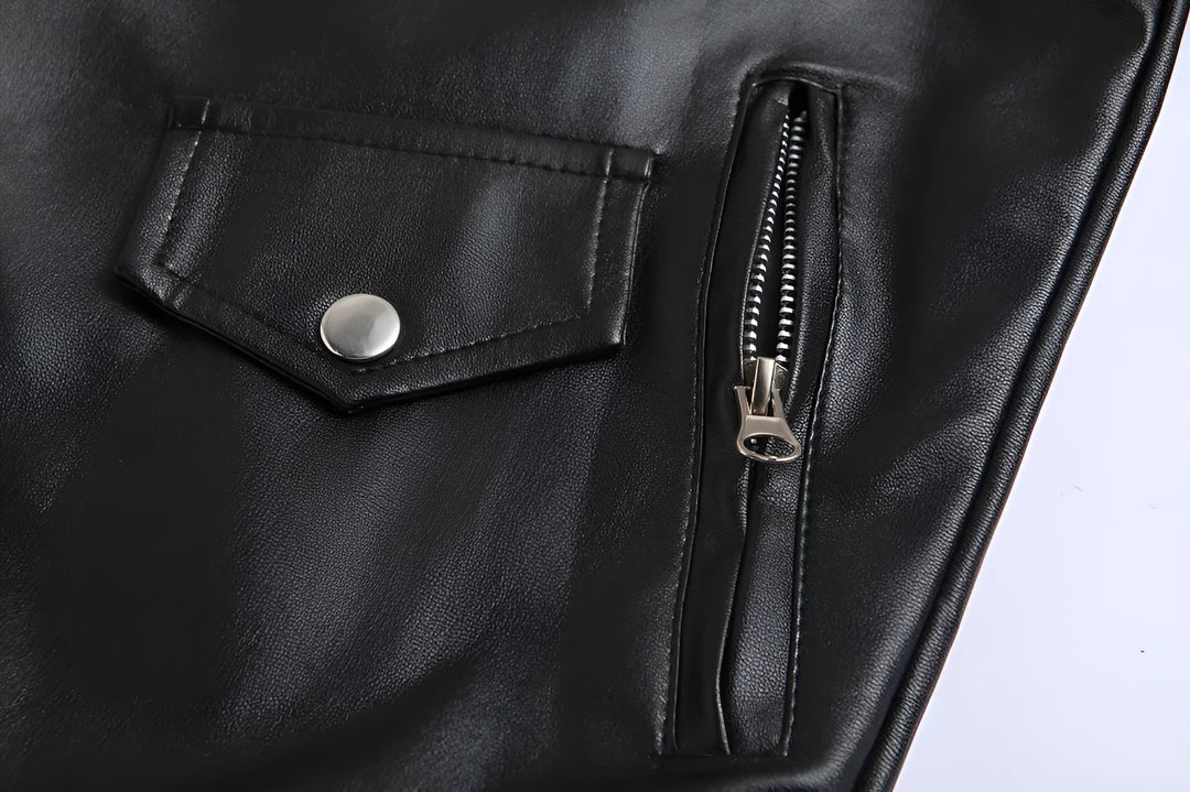 CORVANI | VESTE EN CUIR VALÉRIEN HOMME