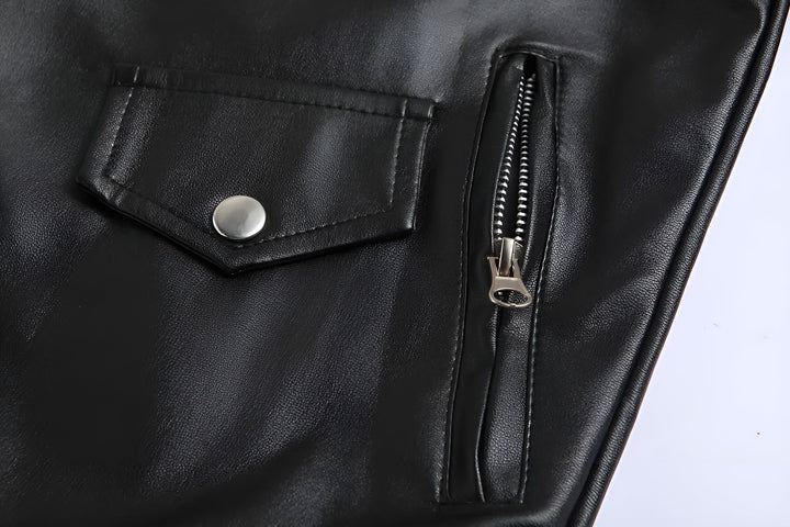 CORVANI | VESTE EN CUIR VALÉRIEN HOMME