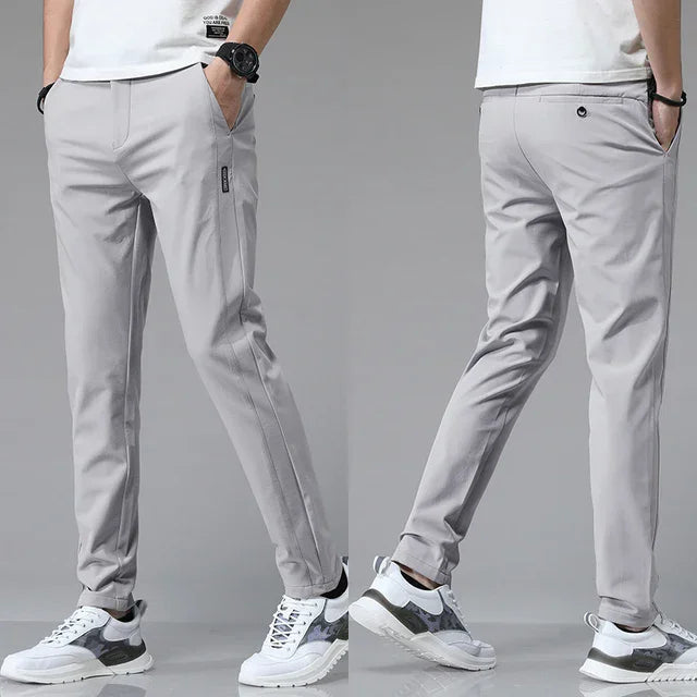 CORVANI | PANTALON SLIM ULTRA LÉGER LOUP HOMME