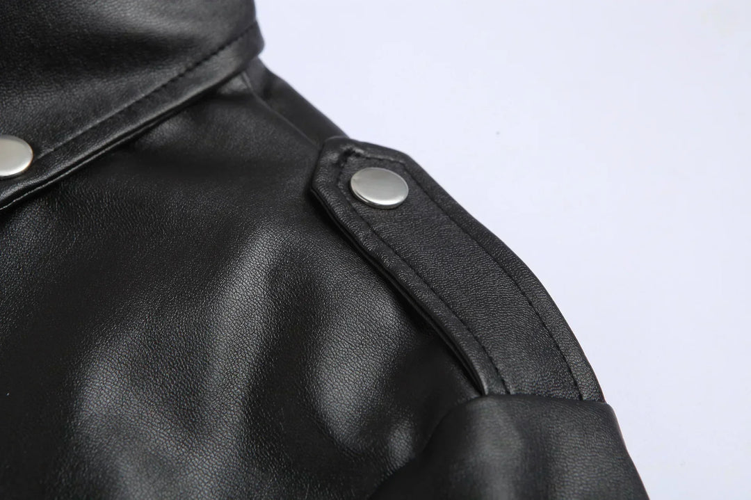 CORVANI | VESTE EN CUIR VALÉRIEN HOMME
