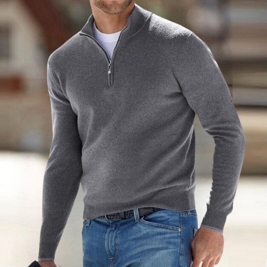 CORVANI | PULL ZIPPÉ GUILLAUME HOMME