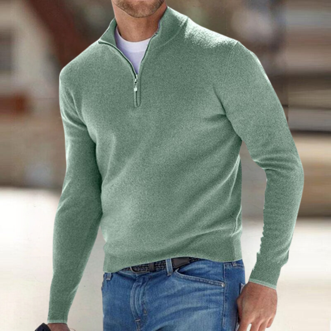 CORVANI | PULL ZIPPÉ GUILLAUME HOMME