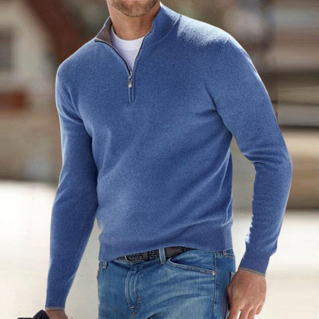 CORVANI | PULL ZIPPÉ GUILLAUME HOMME