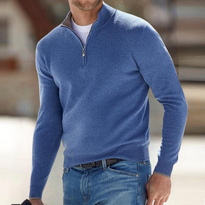 CORVANI | PULL ZIPPÉ GUILLAUME HOMME