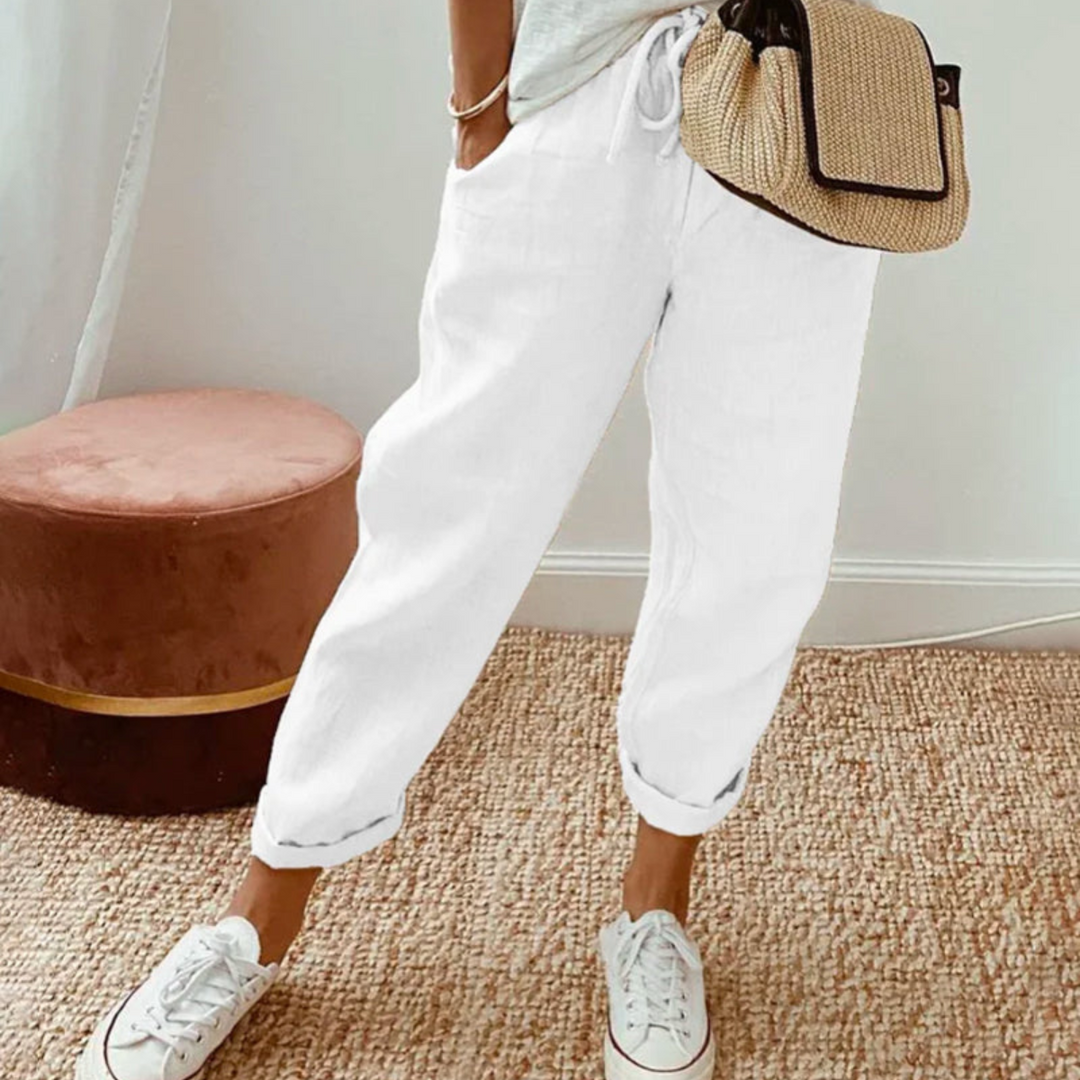 CORVANI | PANTALON ÉLÉGANT EN COTON COLETTE FEMME