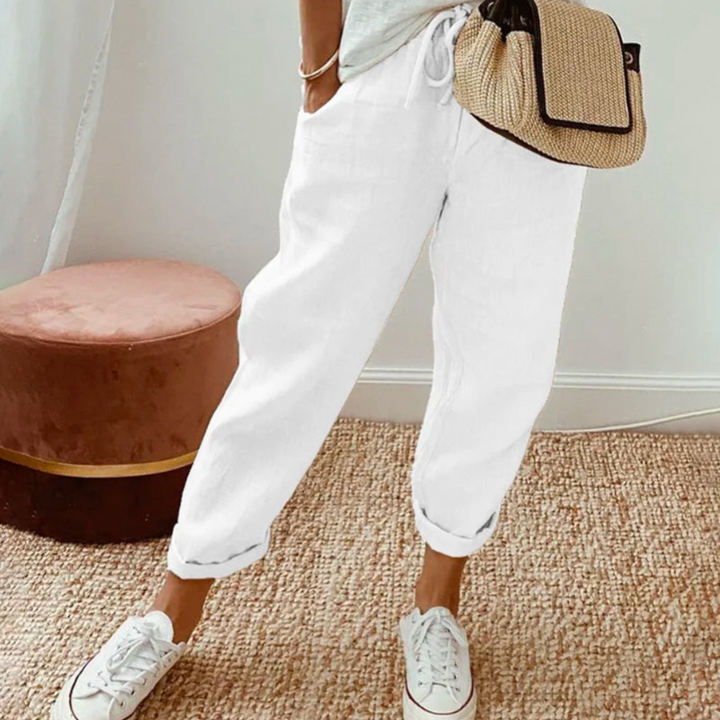 CORVANI | PANTALON ÉLÉGANT EN COTON COLETTE FEMME