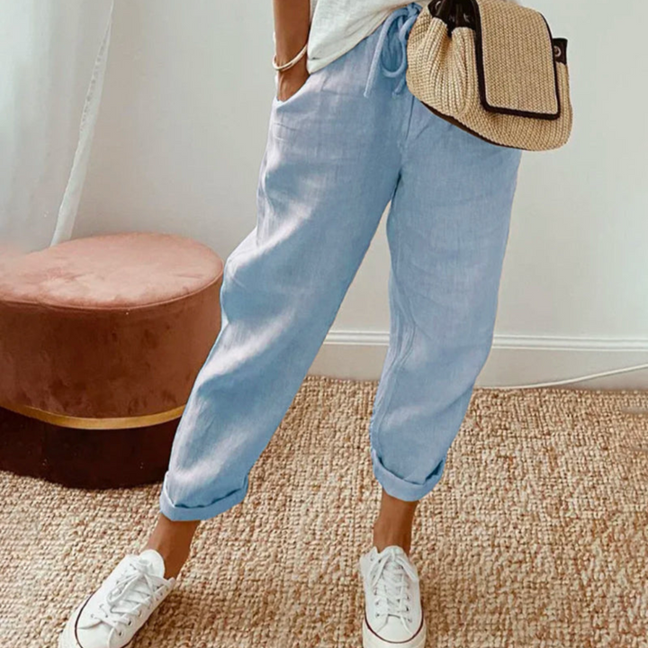 CORVANI | PANTALON ÉLÉGANT EN COTON COLETTE FEMME