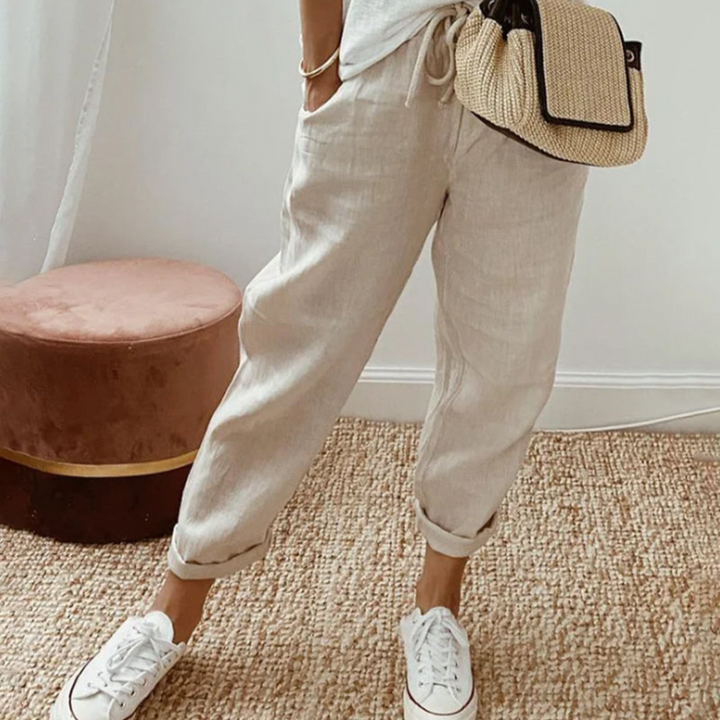 CORVANI | PANTALON ÉLÉGANT EN COTON COLETTE FEMME