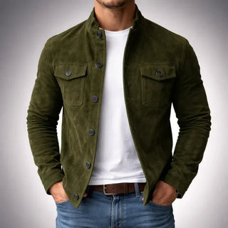 CORVANI | VESTE SUÉDÉE MARC HOMME