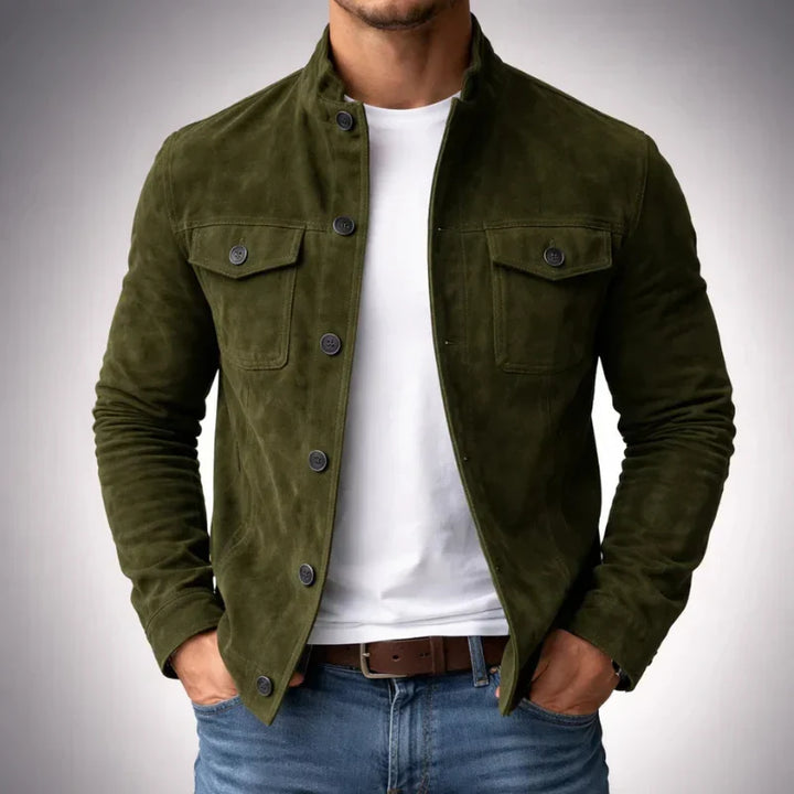 CORVANI | VESTE SUÉDÉE MARC HOMME