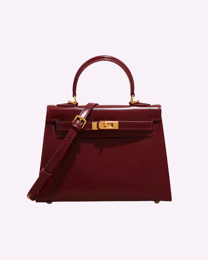 CORVANI | MINI SAC EN CUIR BORDEAUX DAPHNÉ FEMME