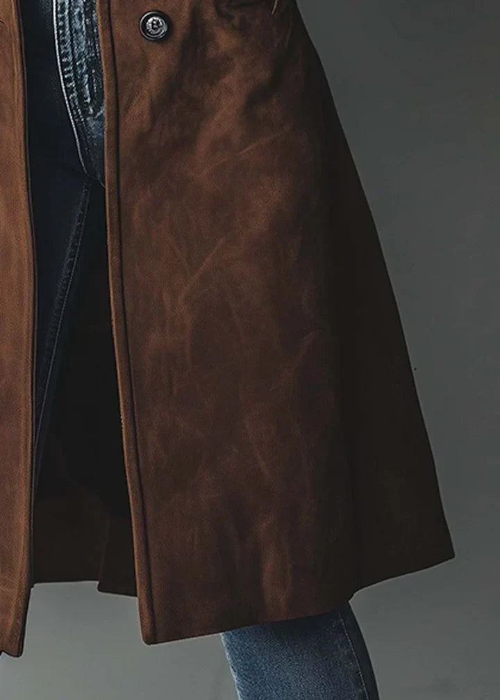 CORVANI | MANTEAU TEXTURE SUÉDÉE AURÉLIE FEMME