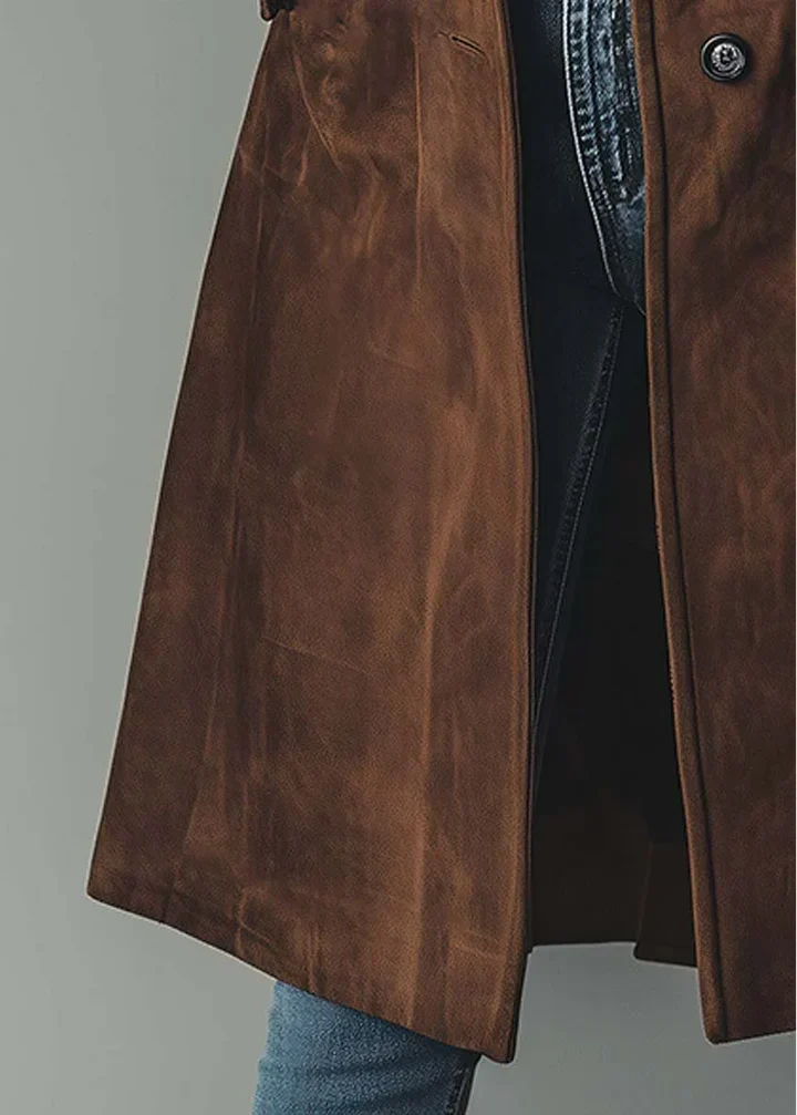 CORVANI | MANTEAU TEXTURE SUÉDÉE AURÉLIE FEMME