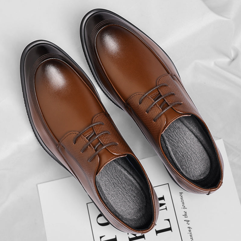 CORVANI | OXFORD EN CUIR POLI BALTHAZAR HOMME