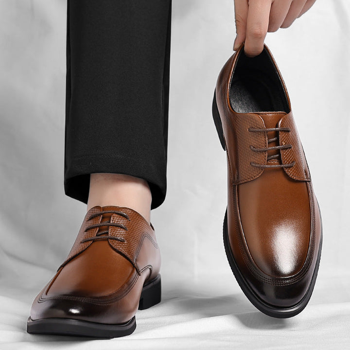 CORVANI | OXFORD EN CUIR POLI BALTHAZAR HOMME