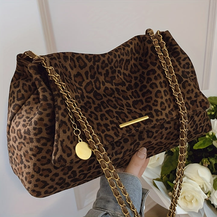 CORVANI | SAC LÉOPARD À BANDOULIÈRE VÉNÉTIA FEMME