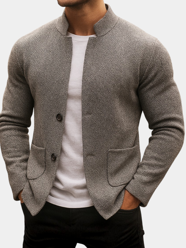CORVANI | CARDIGAN EN LAINE TRICOTÉE RENÉ HOMME