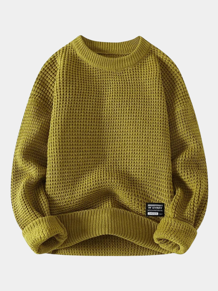 CORVANI | PULL PREMIUM EN MAILLE NID D’ABEILLE ENGUERRAND HOMME