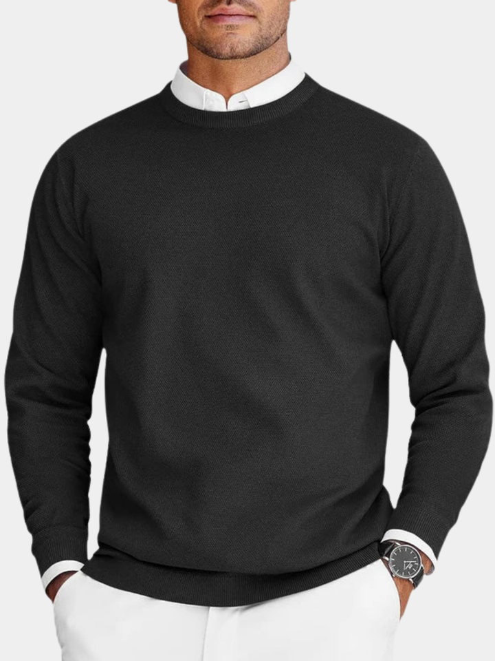 CORVANI | PULL COL ROND CLOVIS HOMME
