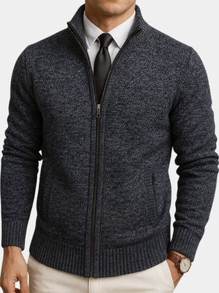 CORVANI | CARDIGAN ZIPPÉ À COL MONTANT BÉRENGER HOMME