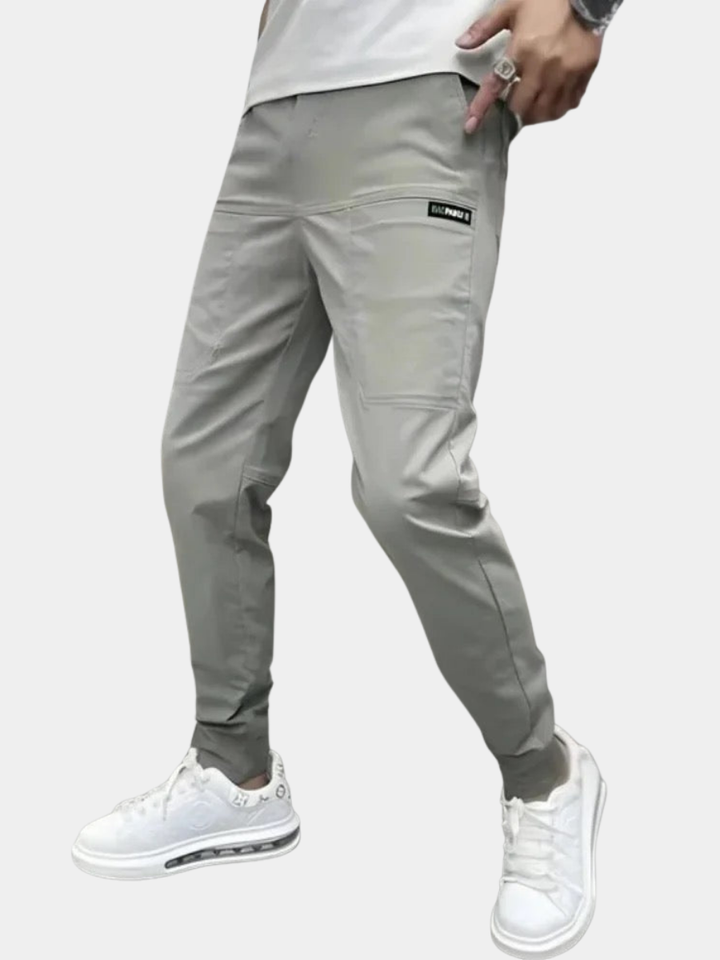 CORVANI | PANTALON CARGO ÉLASTIQUE PREMIUM MARCEAU HOMME