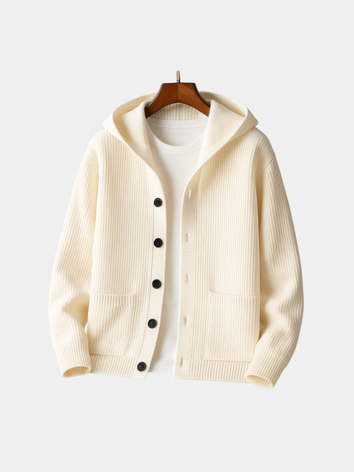 CORVANI | CARDIGAN À CAPUCHE PASCAL HOMME