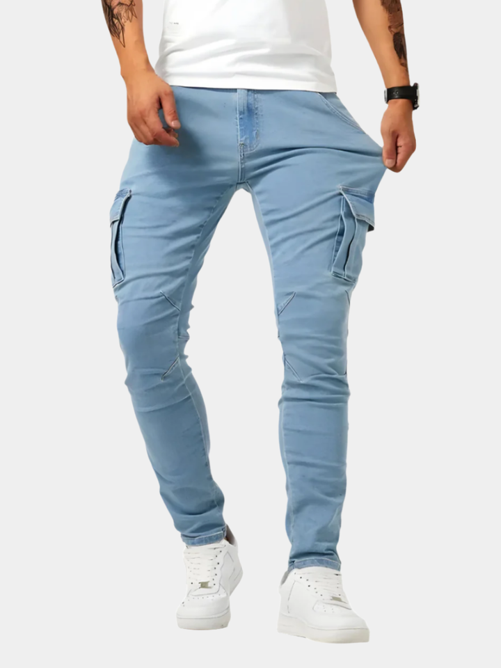 CORVANI | PANTALON CARGO STRETCH CÉLIAN HOMME