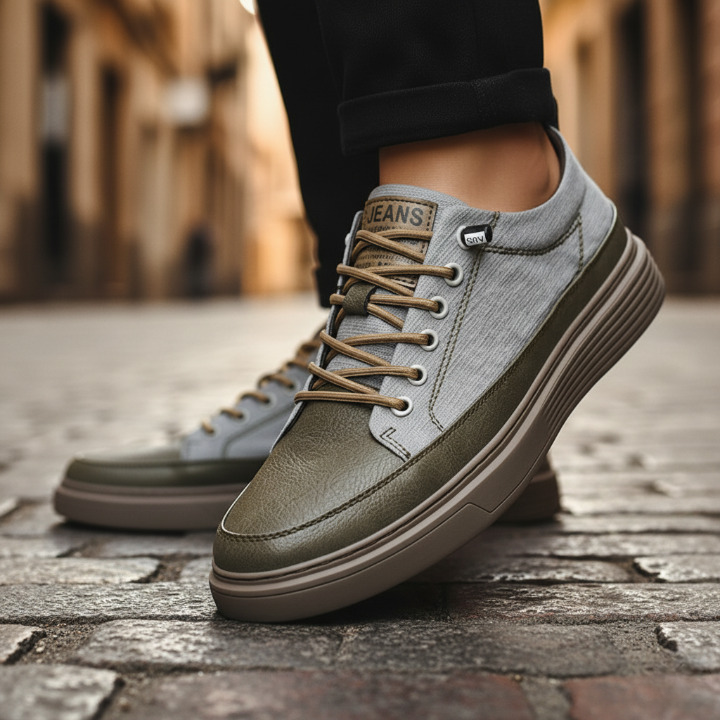 CORVANI | BASKETS EN CUIR NESTOR HOMME